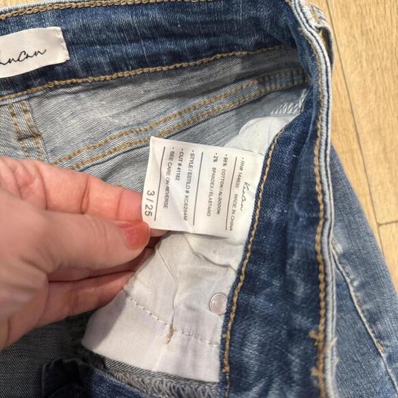 KanCan Women's Skinny Jeans Distressed Blue Denim Size 3 / 25 - Picture 3 of 3
